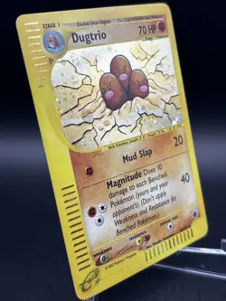 2002 Pokemon Expedition E-Reader 10/165 Dugtrio Holo Rare LP/NM - Image 3
