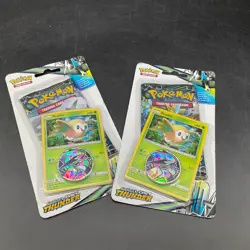 Lot of (2) Pokemon TCG Sun & Moon Lost Thunder Blister Pack SEALED w/Rowlet BSP - Image 1