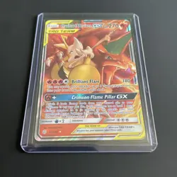 Charizard & Braixen GX -22/236 Ultra Rare - Cosmic Eclipse Pokemon Sun & Moon - Image 1