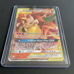 Charizard & Braixen GX -22/236 Ultra Rare - Cosmic Eclipse Pokemon Sun & Moon - Image 2