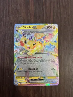 Pokemon Pikachu ex 057/191 Surging Sparks Double Rare Full Art Holo EX - Image 1