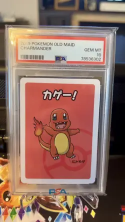 2019 POKEMON OLD MAID CHARMANDER PSA 10 - Image 1