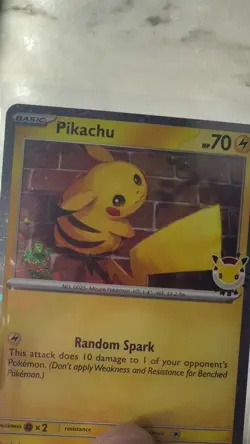 Pikachu 051/162 PLANT FART SWIRL 🌀 Cosmos holo Pokemon Day 2026 Stamped Promo - Image 2