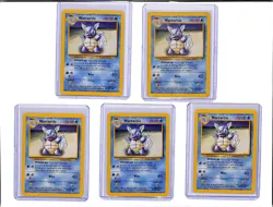 (5) Lot 1999 Pokemon Game Base Set Wartortle #42/102 - Image 1