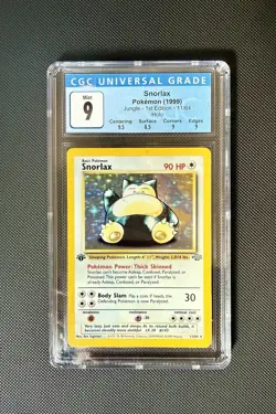 CGC 9 Snorlax 1999 Jungle 1st Edition 11/64 Holo Pokemon Card Ebay Authenticated - Image 3