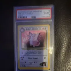 Pokemon TCG Erika's Clefable Holo Rare Gym Heroes 3/132 PSA 8 English 2000 - Image 1