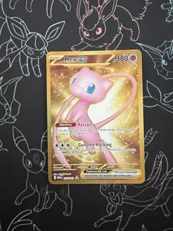 Pokemon Mew EX Scarlet and Violet 151 Hyper Rare Full Art SV Holo Card 205/165 - Image 1