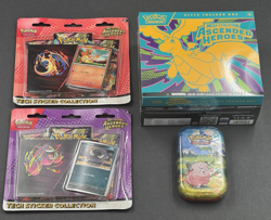 Pokemon TCG Ascended Heroes Lot ETB, 2 Tech Sticker Collections and Mini Tin New - Image 1