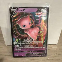 Pokemon TCG Mew V Fusion Strike Holo Card 113/264 Ultra Rare NM - Image 1