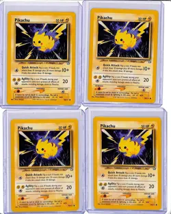 (4) Lot 2000 Pokemon Neo Genesis Pikachu #70/111 - Image 1