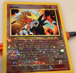 Entei Pokemon Card 2001 Holo Rare #34 Never Played - Image 1