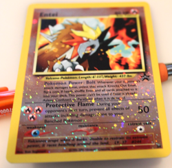 Entei Pokemon Card 2001 Holo Rare #34 Never Played - Image 2