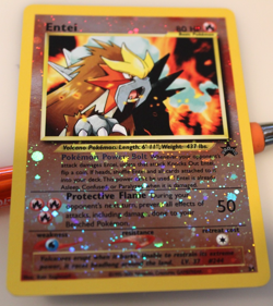 Entei Pokemon Card 2001 Holo Rare #34 Never Played - Image 4