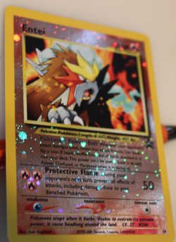 Entei Pokemon Card 2001 Holo Rare #34 Never Played - Image 5