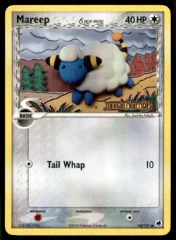 2006 EX - Dragon Frontiers Stamped Reverse Holo Mareep Basic/Common #54 - Image 1