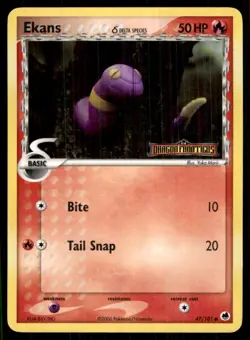 2006 EX - Dragon Frontiers Stamped Reverse Holo Ekans Basic/Common #47 - Image 1