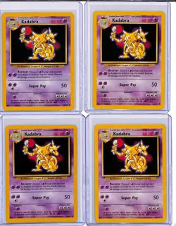 (4) Lot 1999 Pokemon Game Base Set Kadabra #32/102 - Image 1