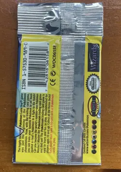 Pokemon Original Factory Sealed Base Set Booster Pack Long Crimp Blastoise Art - Image 3