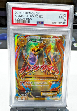 PSA 9 Full Art/M Mega Charizard EX 2016 Pokemon XY Evolutions 101/108 - Image 1