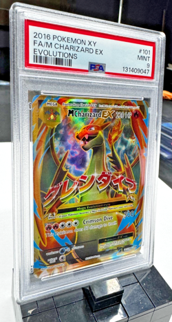 PSA 9 Full Art/M Mega Charizard EX 2016 Pokemon XY Evolutions 101/108 - Image 2