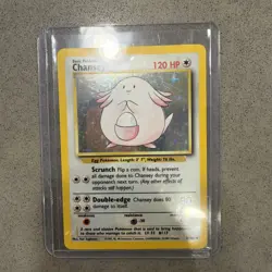 Pokemon TCG Chansey Base Set 3/102 Holo Rare Basic 120 HP English NM to LP - Image 3