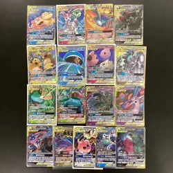 Pokemon TAG TEAM Slowpoke & Psyduck GX/Gardevoir & Sylveon GX Lot*17 HV19 - Image 1