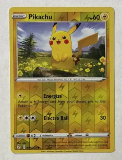 2021 Pokemon TCG Pikachu Reverse Holo 049/203 Evolving Skies Ungraded - Image 1