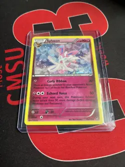 Pokemon Card TCG Sylveon 72/111 XY Furious Fists Cracked Ice Holo Rare 2014 - Image 3