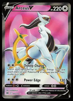 Arceus V 165/172 Ultra Rare Brilliant Stars Pokemon Card - Image 1