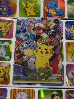 Pokemon Vintage Pocket Monsters Vending HOLO Prism Sticker 1998 Nintendo Japan - Image 4
