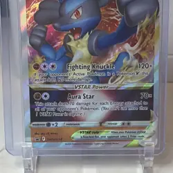 Pokemon Lucario VSTAR SWSH214 SWSH291 Promo Full Art Holo Sword & Shield Card - Image 1