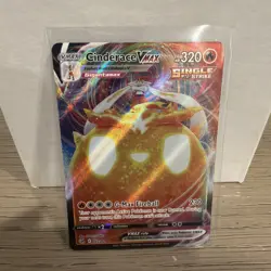 Pokemon Cinderace VMAX (45/295) Fusion Strike LP HOLO - Image 1