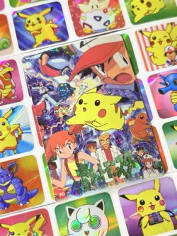 Pokemon Vintage Pocket Monsters Vending HOLO Prism Sticker 1998 Nintendo Japan - Image 1
