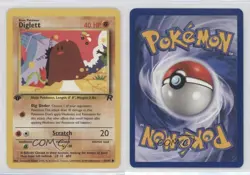 Diglett 1st Ed. Pokemon Team Rocket #52 2000 - Image 3