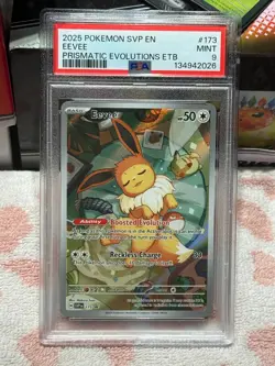 PSA 9 Eevee SVP EN 173 Black Star Promo Pokemon 2025 - Image 1