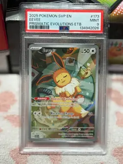 PSA 9 Eevee SVP EN 173 Black Star Promo Pokemon 2025 - Image 3