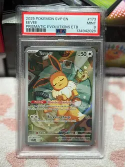 PSA 9 Eevee SVP EN 173 Black Star Promo Pokemon 2025 - Image 4