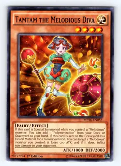 Yugioh Tamtam the Melodious Diva MP16-EN055 1st Common - NM 💎 - Image 1