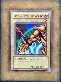Yugioh Right Arm of the Forbidden One DLG1-EN020 Common NM - Image 1
