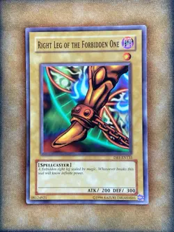 Yugioh Right Leg of the Forbidden One DB1-EN135 Common NM - Image 1