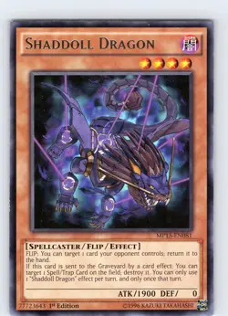 Yu-Gi-Oh TCG Shaddoll Dragon MP15-EN081 1st Edition Regular Rare Card NM - Image 1