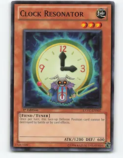 Clock Resonator #EXVC-EN007 1st Edition Yugioh Card - Image 1