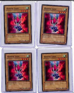 (4) Lot 2002 Yu-Gi-Oh! Metal Raiders Harpie Lady #MRD-008 - Image 1