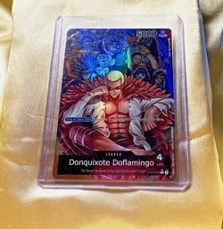 Donquixote Doflamingo OP04-019 Leader Full Art Holo Alternte Art Custom Art READ - Image 1