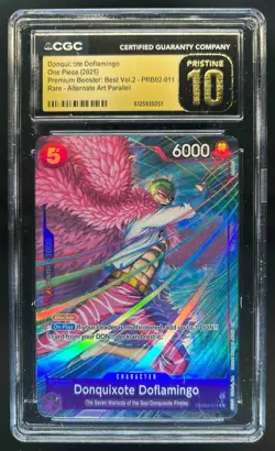 2025 One Piece The Best Donquixote Doflamingo Promo Alt Art #PRB02-011 CGC 10 - Image 1