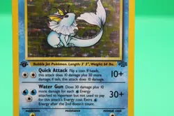 Pokemon TCG Vaporeon 1st Edition Holo Card 12/64 Jungle LP - Image 3