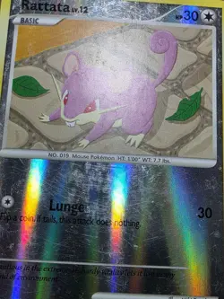 HP Pokemon Card Platinum Arceus Reverse Holo Rattata 73/99 - Image 4