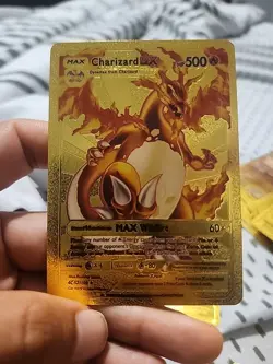 Pokemon TCG Charizard Dx Gold Metal Card Limited Edition - Image 1