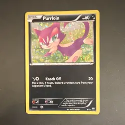 Pokemon Purrloin 009/012 McDonald's 2012 Promo Basic HP60 Holo English Card - Image 1