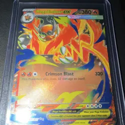 Pokemon Mega Emboar EX Holo Card 031/217 Fire 380 HP Pokemon TCG Card Stock - Image 1
